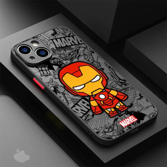 Marvel Groot Spiderman Case for iPhone SE 12 Mini 13 Pro Max 14 Plus XS X 15 11 XR 8 Shockproof