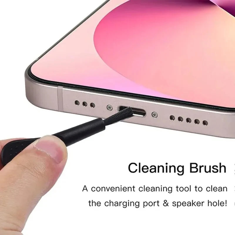 66PCS Mobile Phone Speaker Charging Port Cleaning Set Dust Plug for iPhone 15 14 13 Cleaner Kit Brush