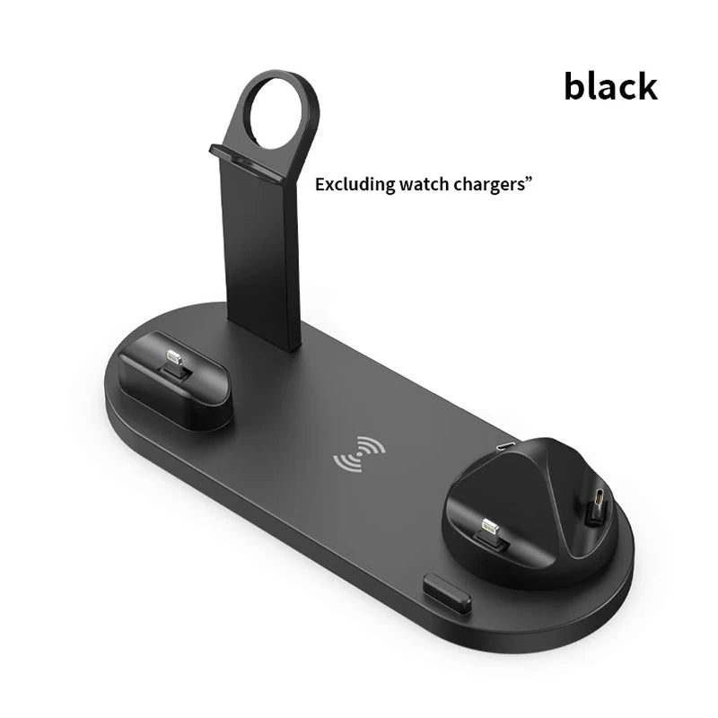 Fast Wireless Charger Stand Pad For iPhone Apple Watch Airpods Desk Phone Chargers Fast Charging Dock