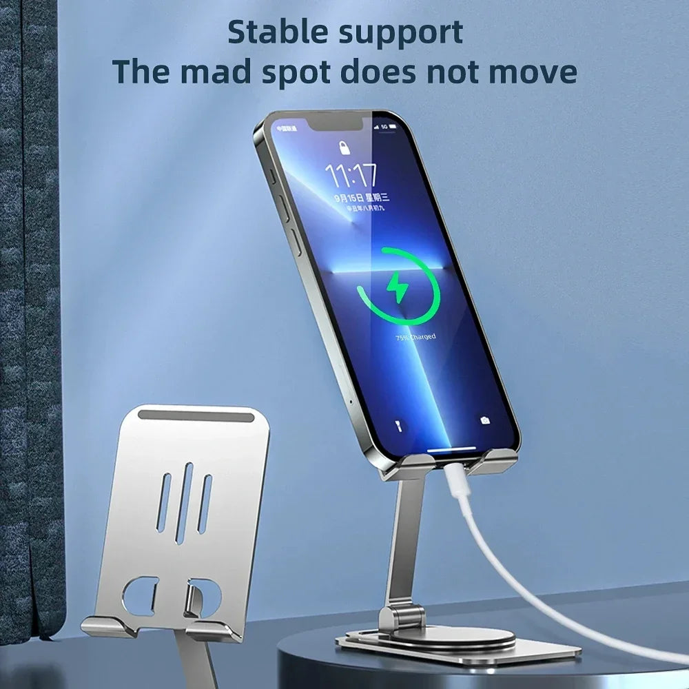 Universal Smartphone Stand Desk Bracket Foldable Adjustable Tablet Phone Holder Aluminium Alloy Non-slip Laptop Stand Support