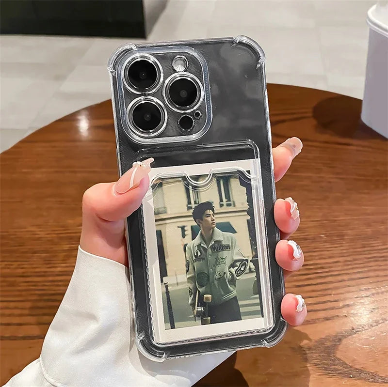 Clear photo holder case