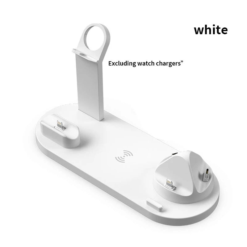 Fast Wireless Charger Stand Pad For iPhone Apple Watch Airpods Desk Phone Chargers Fast Charging Dock