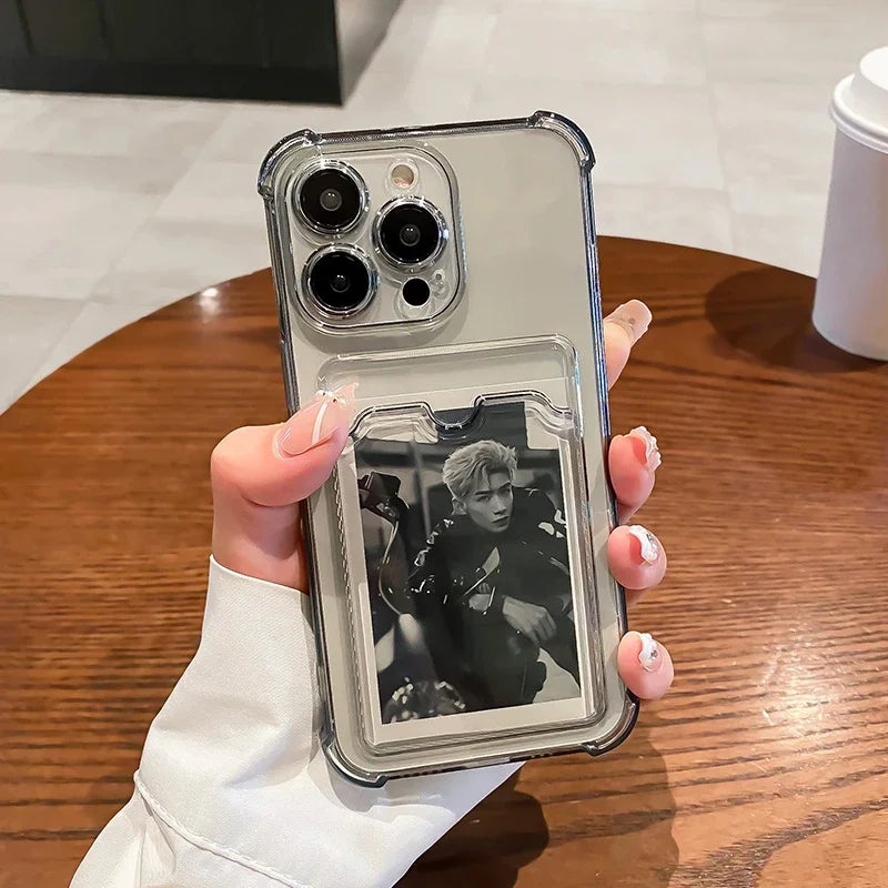 Clear photo holder case