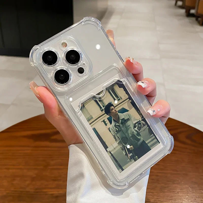 Clear photo holder case