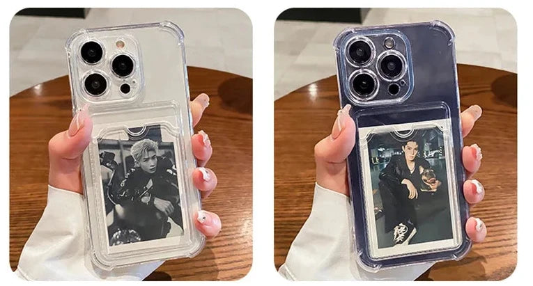 Clear photo holder case